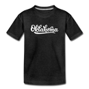 Oklahoma Toddler T-Shirt - Hand Lettered Oklahoma Toddler Tee - charcoal gray