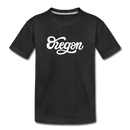 Oregon Toddler T-Shirt - Hand Lettered Oregon Toddler Tee - black