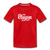 Oregon Toddler T-Shirt - Hand Lettered Oregon Toddler Tee - red