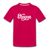 Oregon Toddler T-Shirt - Hand Lettered Oregon Toddler Tee - dark pink