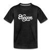 Oregon Toddler T-Shirt - Hand Lettered Oregon Toddler Tee - charcoal gray