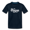 Oregon Toddler T-Shirt - Hand Lettered Oregon Toddler Tee - deep navy