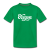 Oregon Toddler T-Shirt - Hand Lettered Oregon Toddler Tee - kelly green