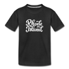 Rhode Island Toddler T-Shirt - Hand Lettered Rhode Island Toddler Tee - black