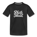 Rhode Island Toddler T-Shirt - Hand Lettered Rhode Island Toddler Tee - black