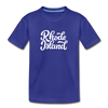 Rhode Island Toddler T-Shirt - Hand Lettered Rhode Island Toddler Tee - royal blue