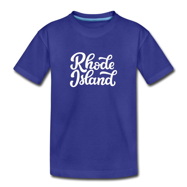 Rhode Island Toddler T-Shirt - Hand Lettered Rhode Island Toddler Tee - royal blue