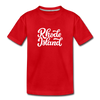 Rhode Island Toddler T-Shirt - Hand Lettered Rhode Island Toddler Tee - red
