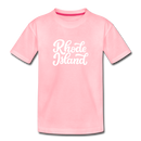 Rhode Island Toddler T-Shirt - Hand Lettered Rhode Island Toddler Tee - pink