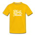 Rhode Island Toddler T-Shirt - Hand Lettered Rhode Island Toddler Tee - sun yellow