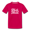Rhode Island Toddler T-Shirt - Hand Lettered Rhode Island Toddler Tee - dark pink