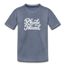 Rhode Island Toddler T-Shirt - Hand Lettered Rhode Island Toddler Tee - heather blue