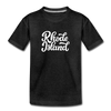 Rhode Island Toddler T-Shirt - Hand Lettered Rhode Island Toddler Tee - charcoal gray