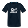 Rhode Island Toddler T-Shirt - Hand Lettered Rhode Island Toddler Tee - deep navy