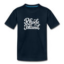 Rhode Island Toddler T-Shirt - Hand Lettered Rhode Island Toddler Tee - deep navy