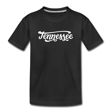 Tennessee Toddler T-Shirt - Hand Lettered Tennessee Toddler Tee - black