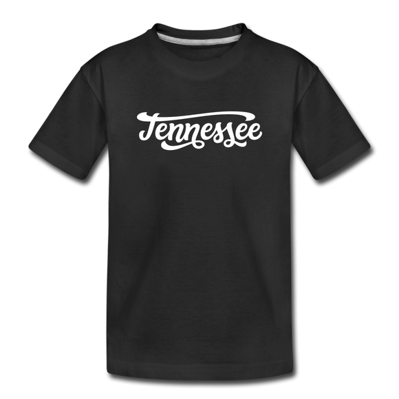 Tennessee Toddler T-Shirt - Hand Lettered Tennessee Toddler Tee - black