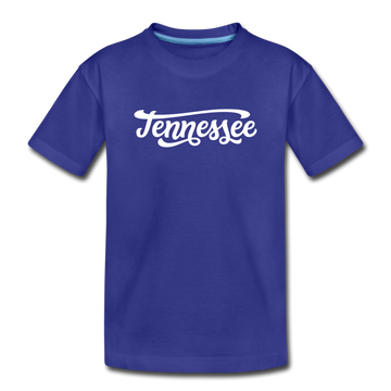 Tennessee Toddler T-Shirt - Hand Lettered Tennessee Toddler Tee - royal blue