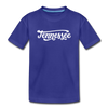 Tennessee Toddler T-Shirt - Hand Lettered Tennessee Toddler Tee - royal blue