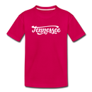 Tennessee Toddler T-Shirt - Hand Lettered Tennessee Toddler Tee - dark pink