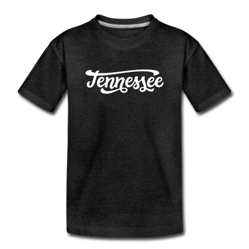 Tennessee Toddler T-Shirt - Hand Lettered Tennessee Toddler Tee - charcoal gray