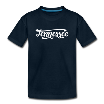 Tennessee Toddler T-Shirt - Hand Lettered Tennessee Toddler Tee - deep navy