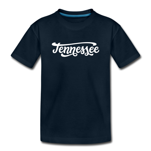 Tennessee Toddler T-Shirt - Hand Lettered Tennessee Toddler Tee - deep navy