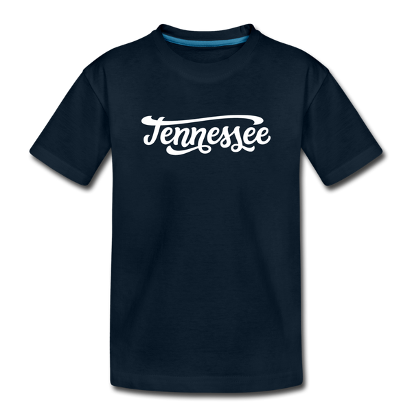 Tennessee Toddler T-Shirt - Hand Lettered Tennessee Toddler Tee - deep navy