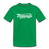 Tennessee Toddler T-Shirt - Hand Lettered Tennessee Toddler Tee - kelly green