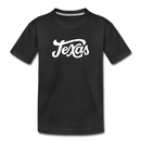Texas Toddler T-Shirt - Hand Lettered Texas Toddler Tee - black