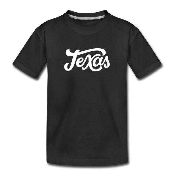 Texas Toddler T-Shirt - Hand Lettered Texas Toddler Tee - black