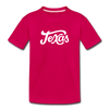 Texas Toddler T-Shirt - Hand Lettered Texas Toddler Tee - dark pink
