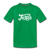 Texas Toddler T-Shirt - Hand Lettered Texas Toddler Tee - kelly green