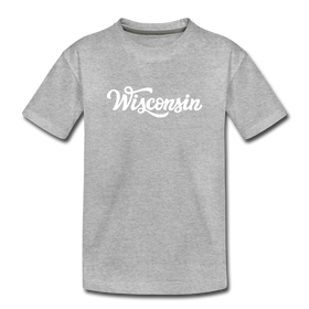 Wisconsin Toddler T-Shirt - Hand Lettered Wisconsin Toddler Tee