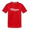 Wisconsin Toddler T-Shirt - Hand Lettered Wisconsin Toddler Tee - red