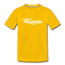 Wisconsin Toddler T-Shirt - Hand Lettered Wisconsin Toddler Tee - sun yellow