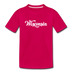 Wisconsin Toddler T-Shirt - Hand Lettered Wisconsin Toddler Tee - dark pink