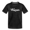 Wisconsin Toddler T-Shirt - Hand Lettered Wisconsin Toddler Tee - charcoal gray