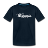 Wisconsin Toddler T-Shirt - Hand Lettered Wisconsin Toddler Tee - deep navy