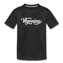 Wyoming Toddler T-Shirt - Hand Lettered Wyoming Toddler Tee - black