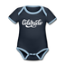 Colorado Baby Bodysuit - Organic Hand Lettered Colorado Baby Bodysuit - navy/sky