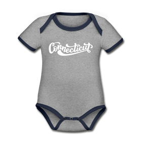 Connecticut Baby Bodysuit - Organic Hand Lettered Connecticut Baby Bodysuit