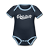 Connecticut Baby Bodysuit - Organic Hand Lettered Connecticut Baby Bodysuit - navy/sky