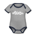 Arizona Baby Bodysuit - Organic Hand Lettered Arizona Baby Bodysuit - heather gray/navy