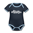 Arizona Baby Bodysuit - Organic Hand Lettered Arizona Baby Bodysuit - navy/sky