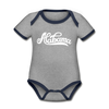 Alabama Baby Bodysuit - Organic Hand Lettered Alabama Baby Bodysuit - heather gray/navy