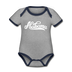 Alabama Baby Bodysuit - Organic Hand Lettered Alabama Baby Bodysuit - heather gray/navy