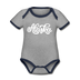 Alaska Baby Bodysuit - Organic Hand Lettered Alaska Baby Bodysuit - heather gray/navy