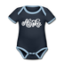 Alaska Baby Bodysuit - Organic Hand Lettered Alaska Baby Bodysuit - navy/sky