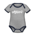 Arkansas Baby Bodysuit - Organic Hand Lettered Arkansas Baby Bodysuit - heather gray/navy